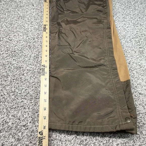 Vintage CARHARTT Duck Nylon Hunting Bib Overalls Brush Guard 48x30 USA Made